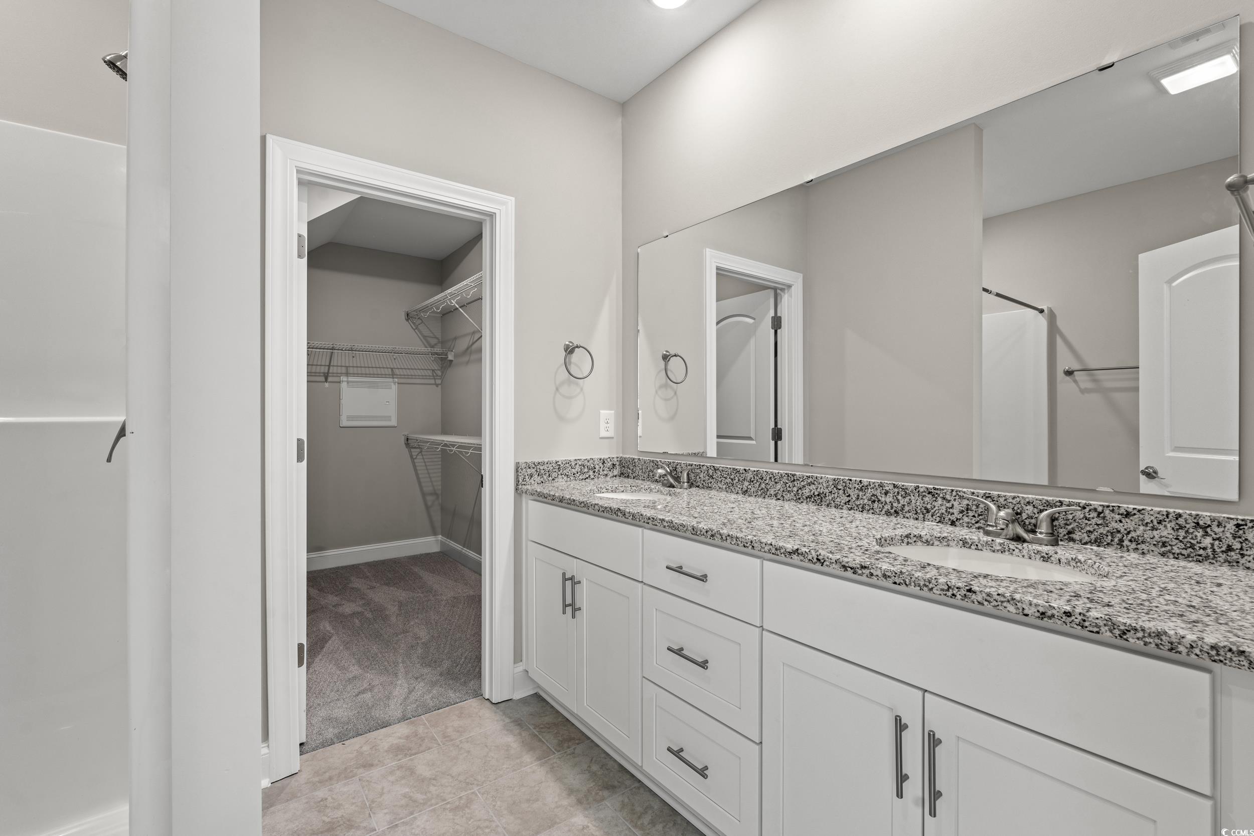 344 Kiskadee Loop, Unit B Conway, SC 29526 - Photo 13 of 32 Bathroom featuring tile patterned flooring and dou