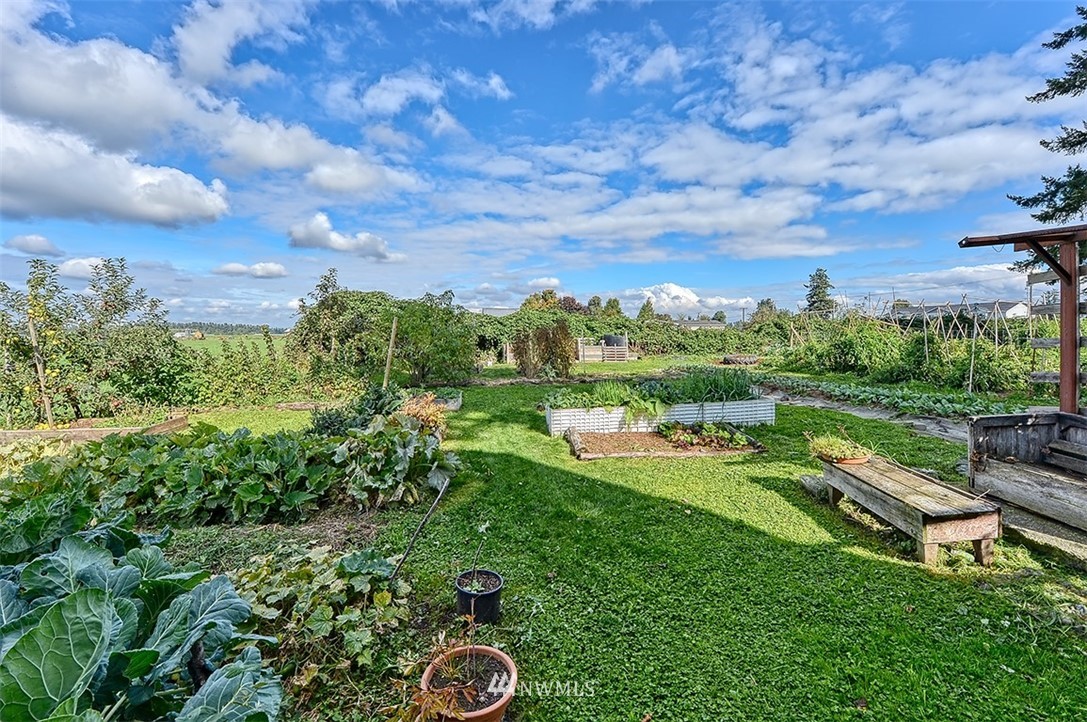 8263 Nooksack Road Everson, WA 98247 - Photo 34 of 36 a view of a garden with lawn chairs
