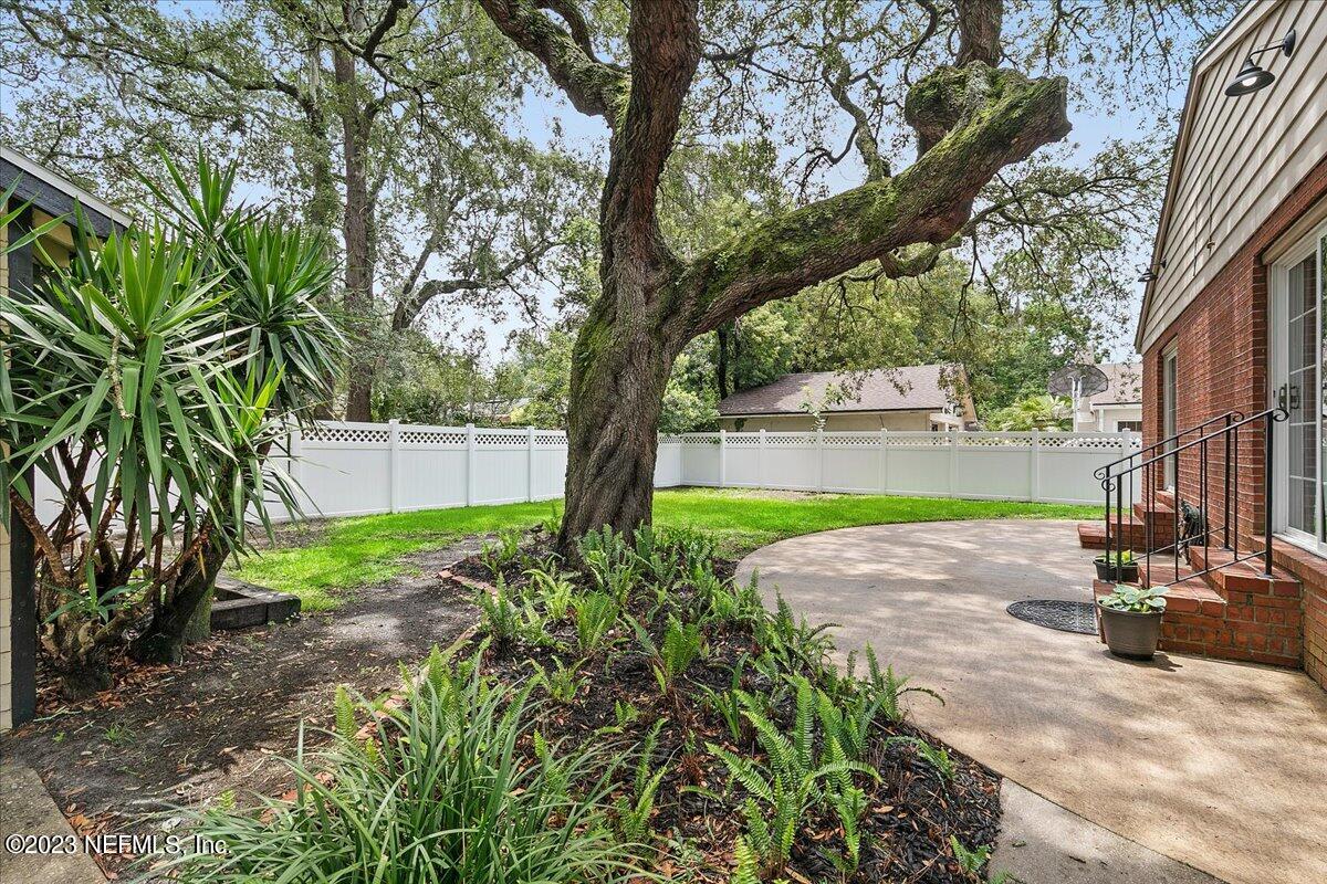 1445 Nicholson Road Jacksonville, FL 32207 - Photo 28 of 31 a view of a backyard with large tree