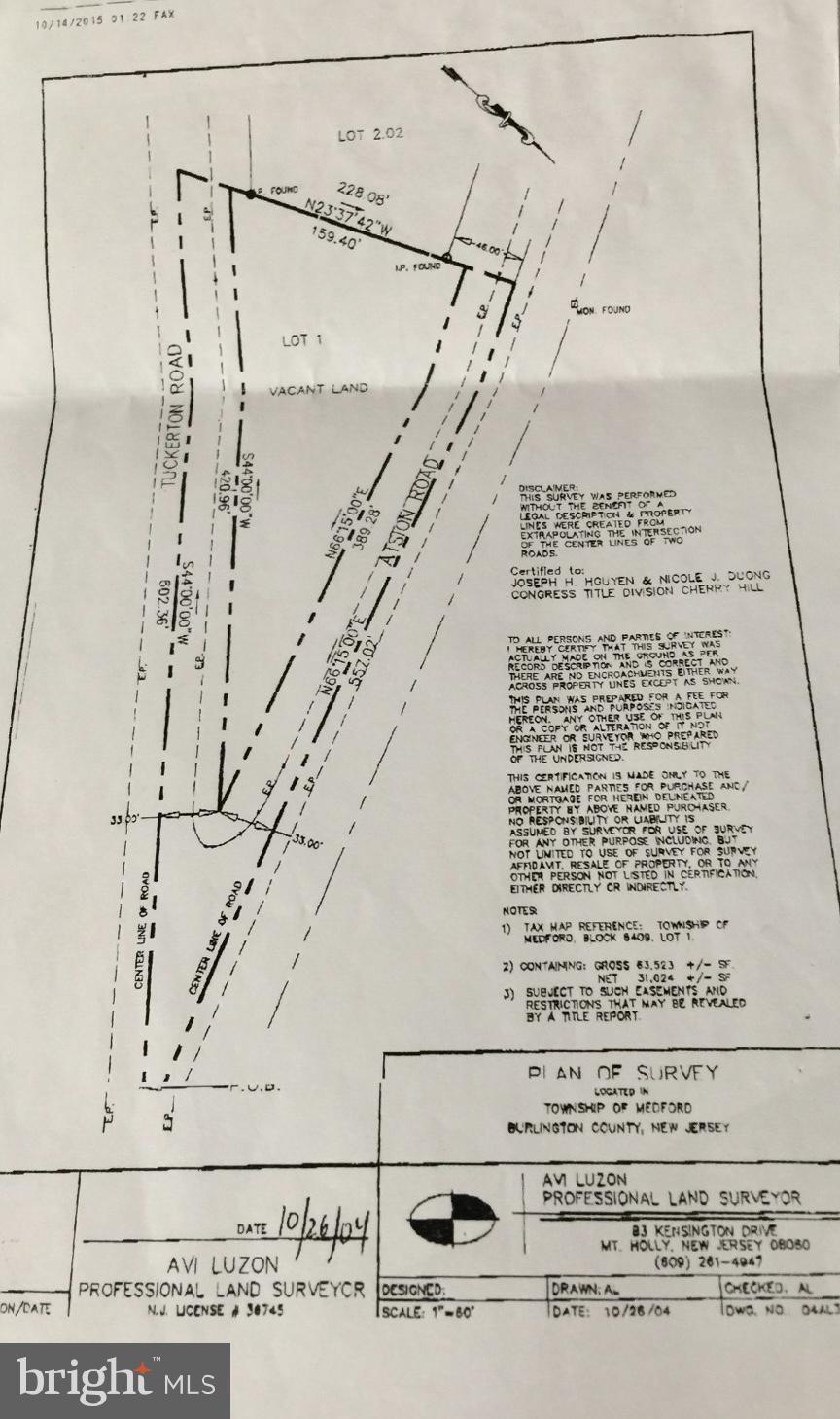 0 Tuckerton & Atsion Road, Medford, NJ 08055 Compass