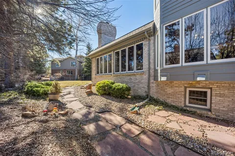 a view of outdoor space with seating area