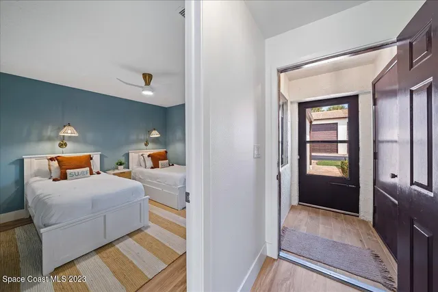 a view of front door