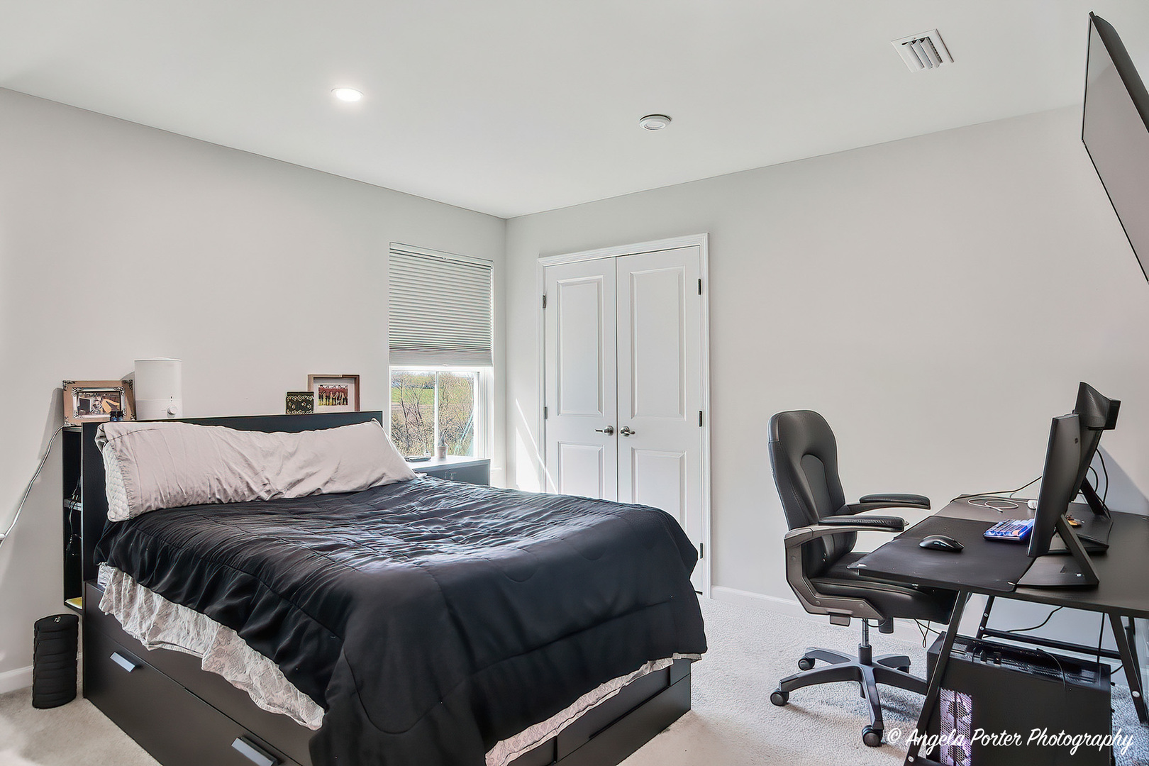 7443 Alexandra Lane Union, IL 60180 - Photo 20 of 39 a bedroom with a bed and a desk