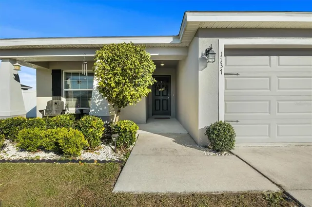 a front view of a house