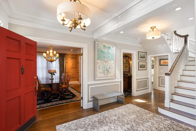 a view of a room with stair