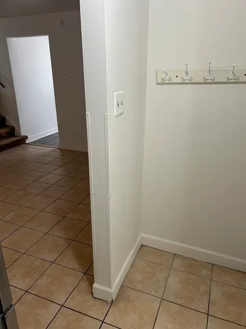 a view of a closet area