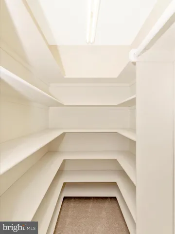 a view of store room with empty racks