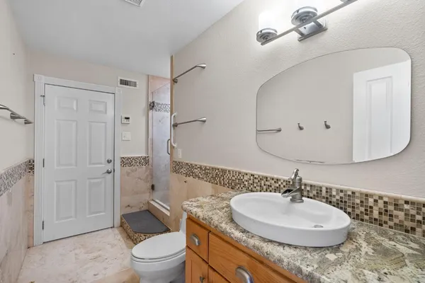 a view of a house with a outdoor space