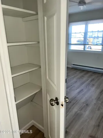 a view of a walk in closet
