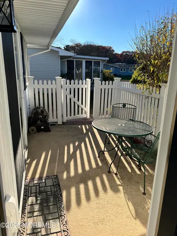 a view of a roof deck