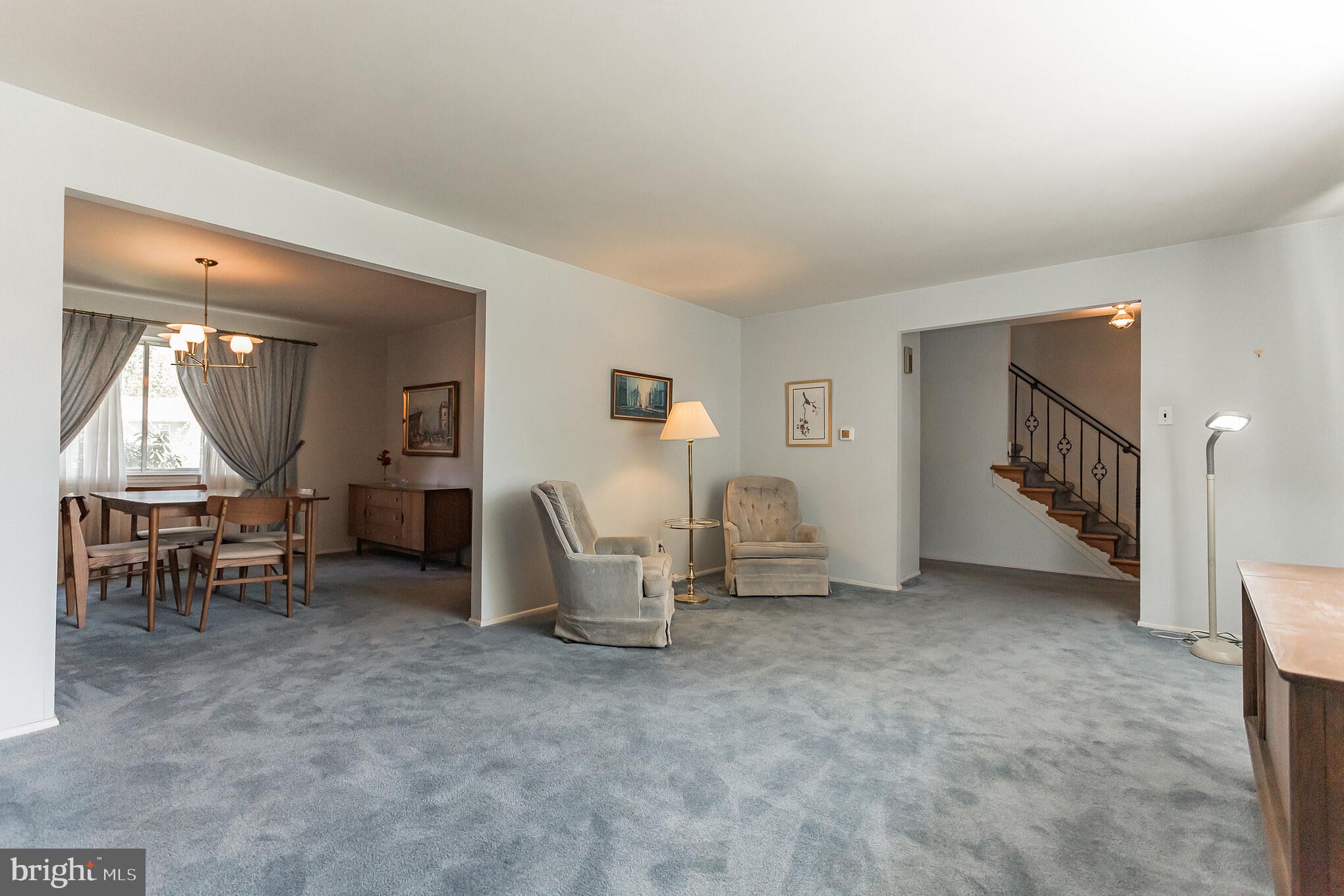 9 Locust Grove Road Cherry Hill, NJ 08003 - Photo 6 of 29 Living room open to dining room