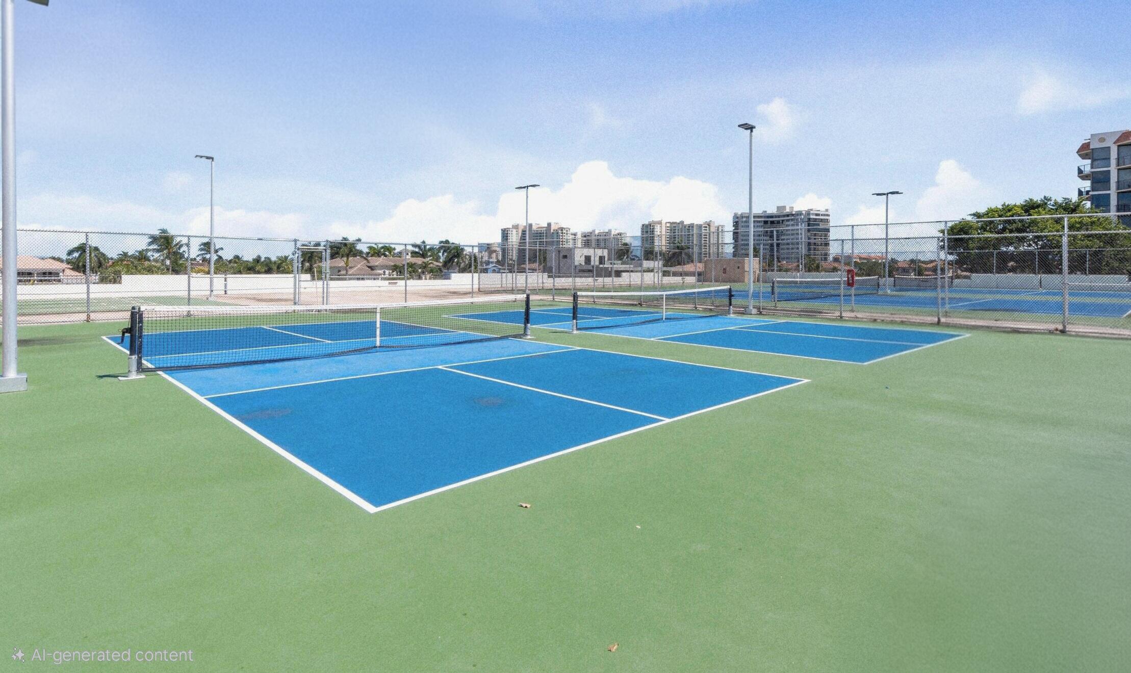 859 Jeffery Street, Unit 311 Boca Raton, FL 33487 - Photo 30 of 32 a tennis court with view of city