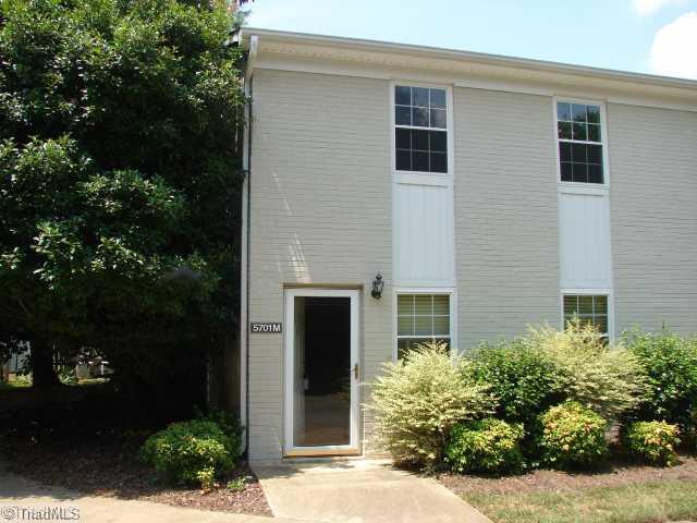5701 M Bramblegate Road Greensboro, NC 27409 - Photo 1 of 9 Exterior Front. Welcome to Bramblegate! Popular 3 bedroom townhome with desirable brick exterior, spacious private patio, generous closet space.