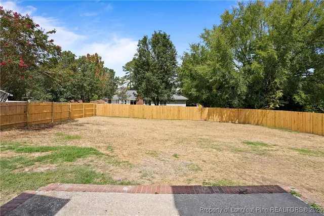 a backyard of a house