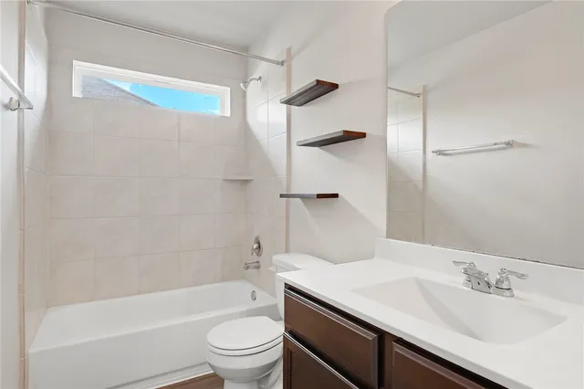 a view of small space with racks on the wall