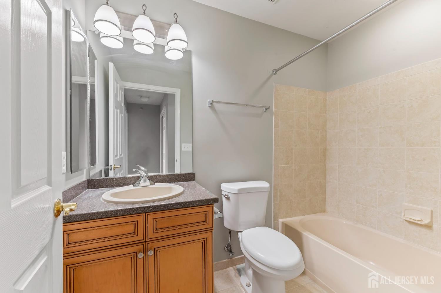 142 Conover Terrace Lebanon, NJ 08833 - Photo 20 of 33 a bathroom with a granite countertop toilet sink and mirror