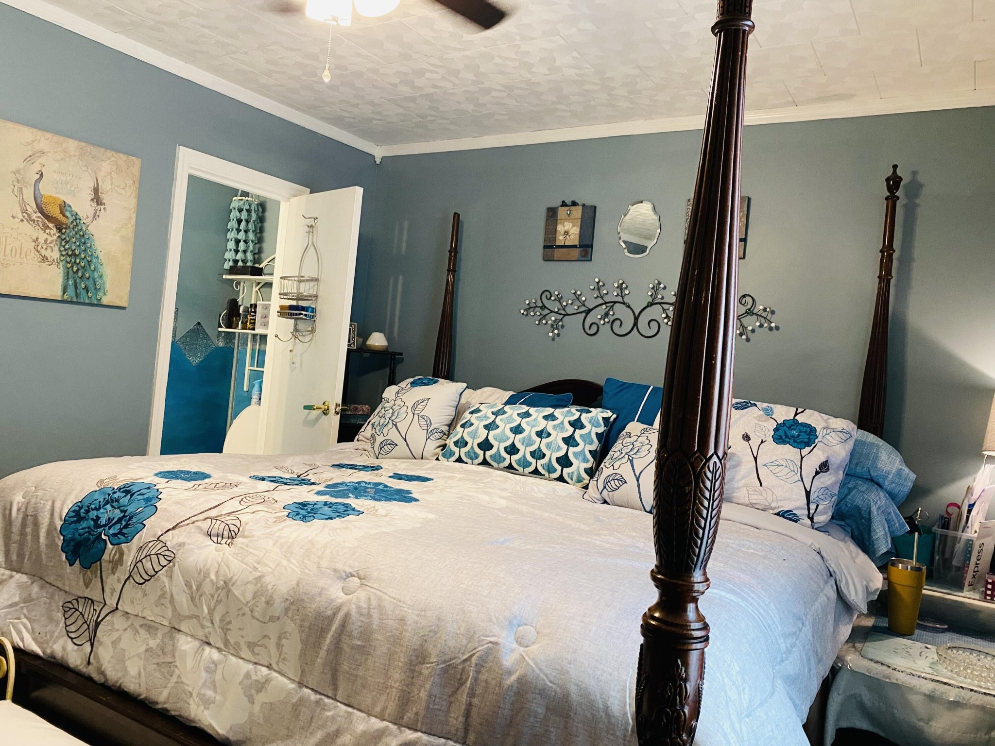 725 Durkee Road Southeast Cleveland, TN 37323 - Photo 7 of 24 a bedroom with a bed and dresser with wooden floor