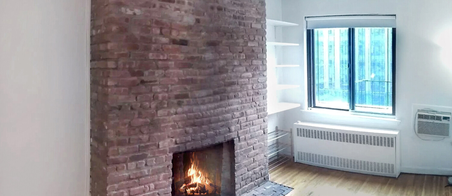 210 East 21st Street, Unit 6B Manhattan, NY 10010 - Photo 2 of 6 a room with a fireplace in it