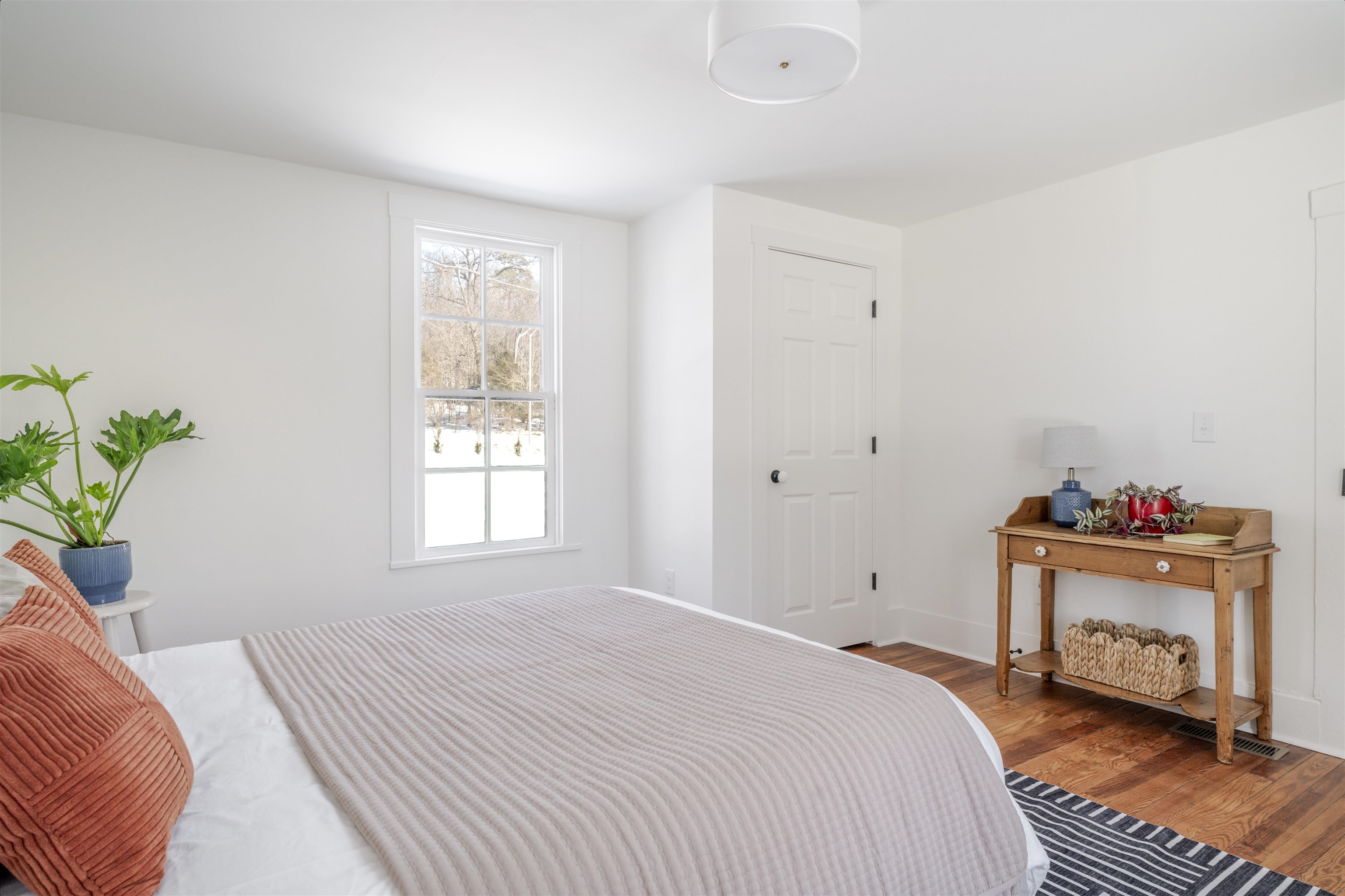 675 Stone Spring Road Harrisonburg, VA 22801 - Photo 19 of 39 a bedroom with a bed and a potted plant