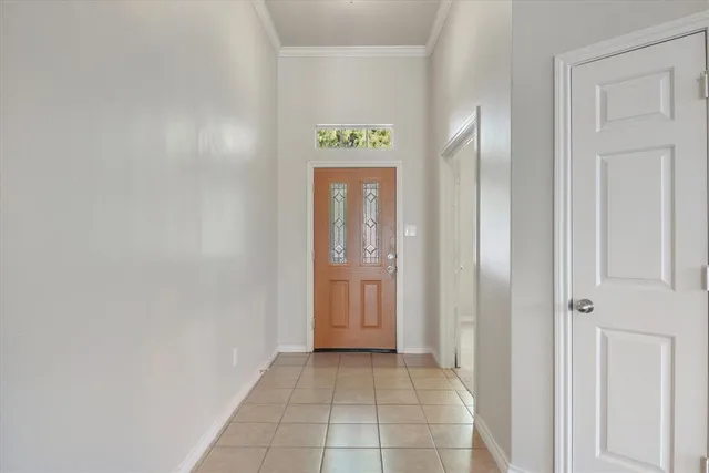 a view of an entryway door