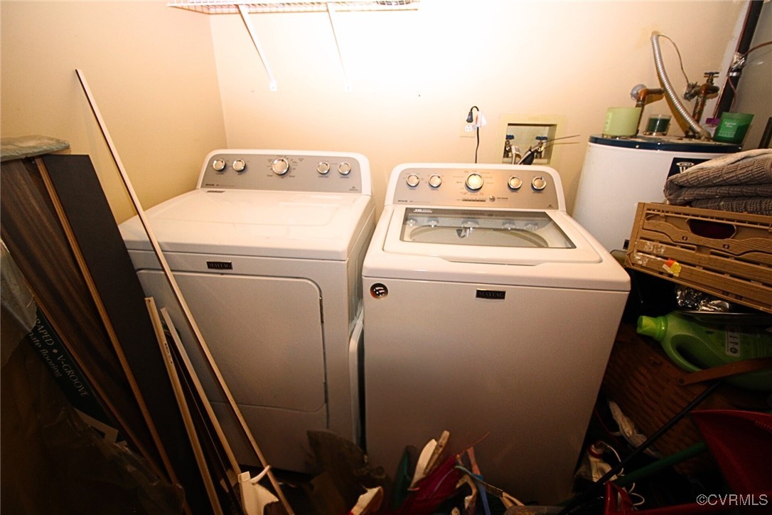 1200 Hodges Road Richmond, VA 23224 - Photo 18 of 23 Washroom featuring gas water heater and separate w
