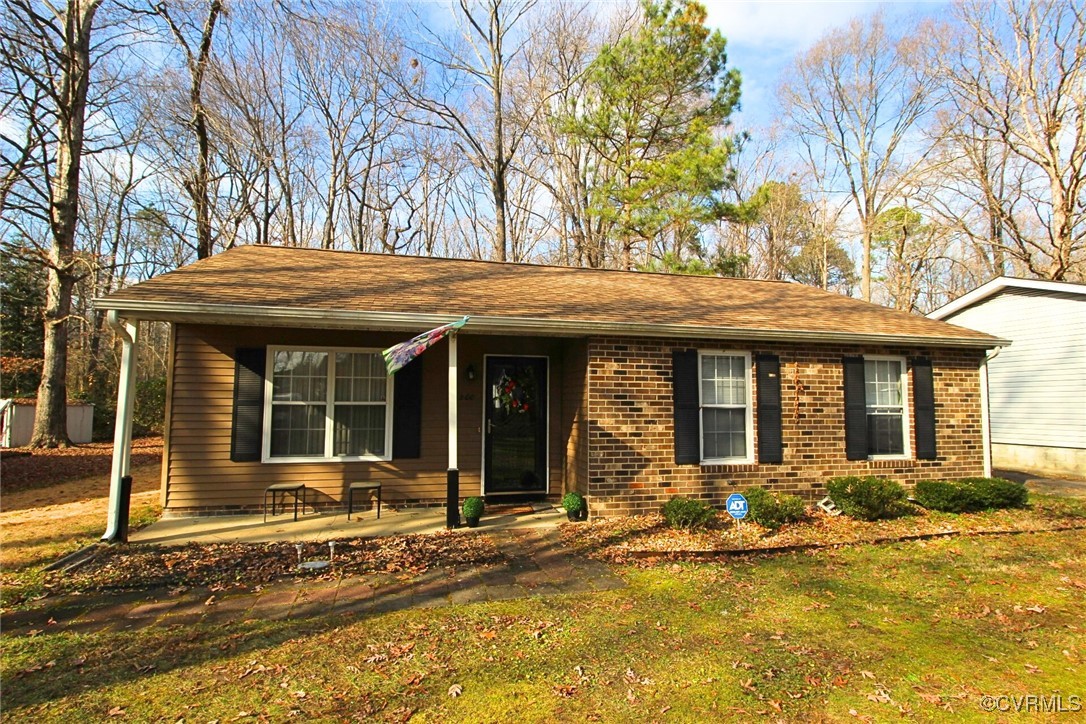 1200 Hodges Road Richmond, VA 23224 - Photo 23 of 23 Ranch-style house with a patio area and a front ya