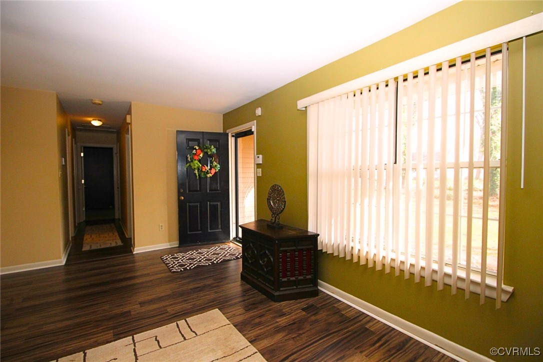 1200 Hodges Road Richmond, VA 23224 - Photo 6 of 23 Foyer entrance featuring dark hardwood / wood-styl