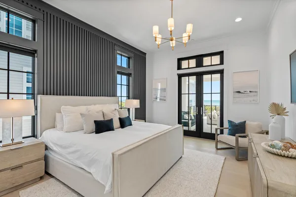 a room with furniture and a gate