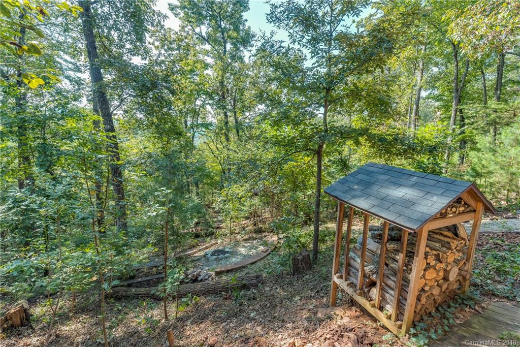 185 Caledonia Road Landrum, SC 29356 - Photo 30 of 30 a view of a backyard with plants and large trees