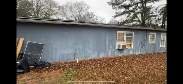 a backyard of a house