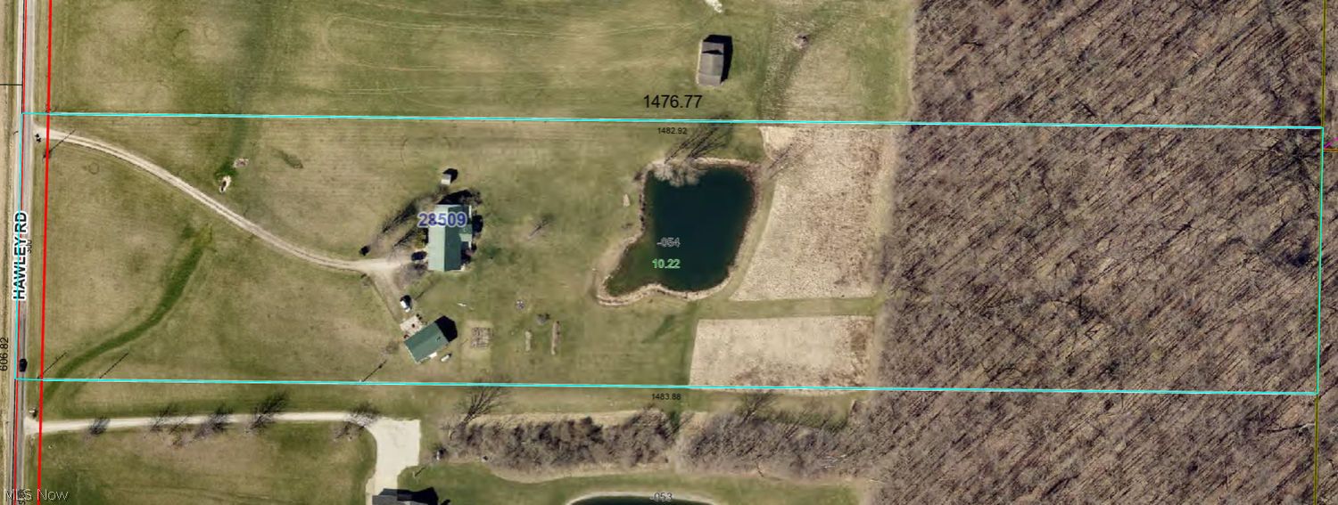 28509 Hawley Road Sullivan, OH 44880 - Photo 3 of 45 Aerial approx lot lines