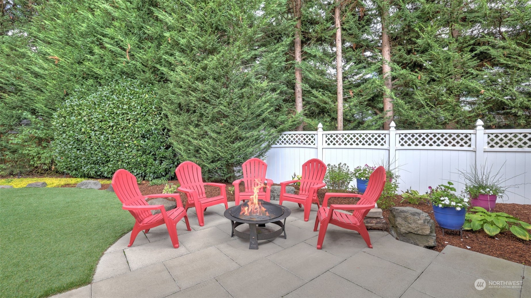 20622 Southeast 162nd Way Renton, WA 98059 - Photo 24 of 27 an outdoor sitting area with furniture and garden view