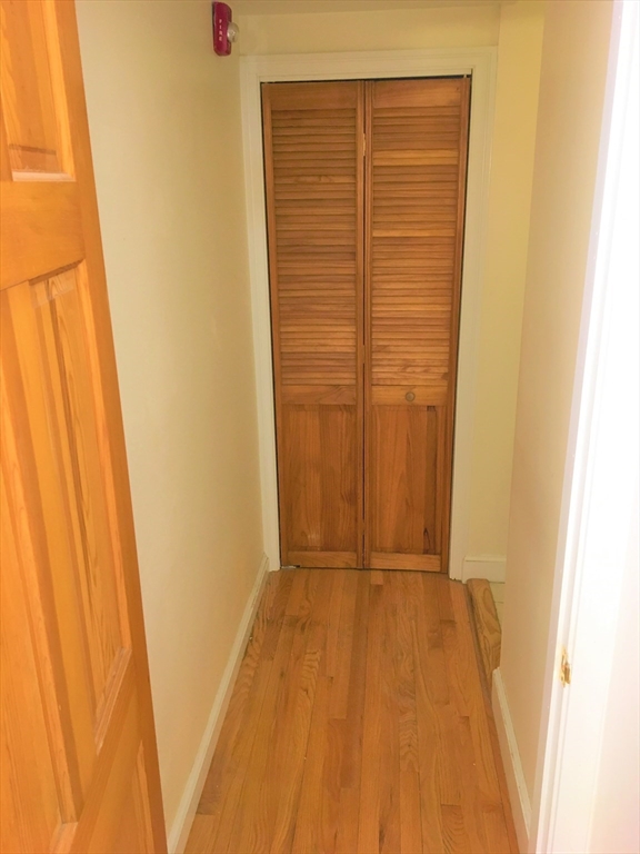391 Langley Road, Unit 2 Newton, MA 02459 - Photo 10 of 12 a view of walk in closet with wooden floor
