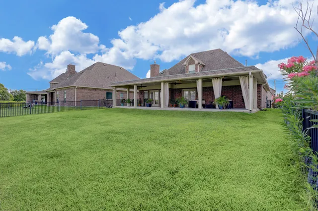 a view of a house with a garden