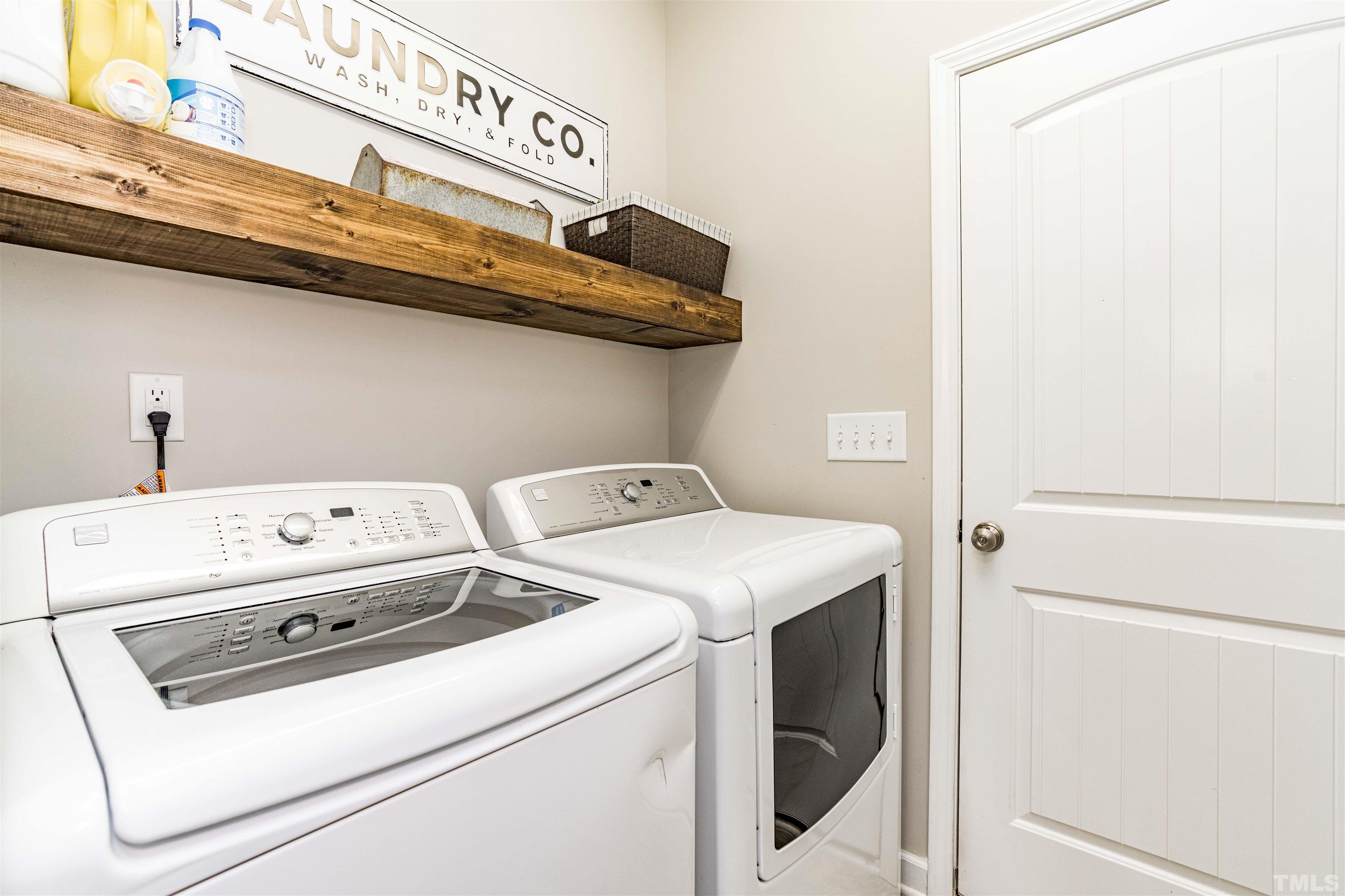 11565 Barnes Road Middlesex, NC 27557 - Photo 17 of 25 a utility room with dryer and washer