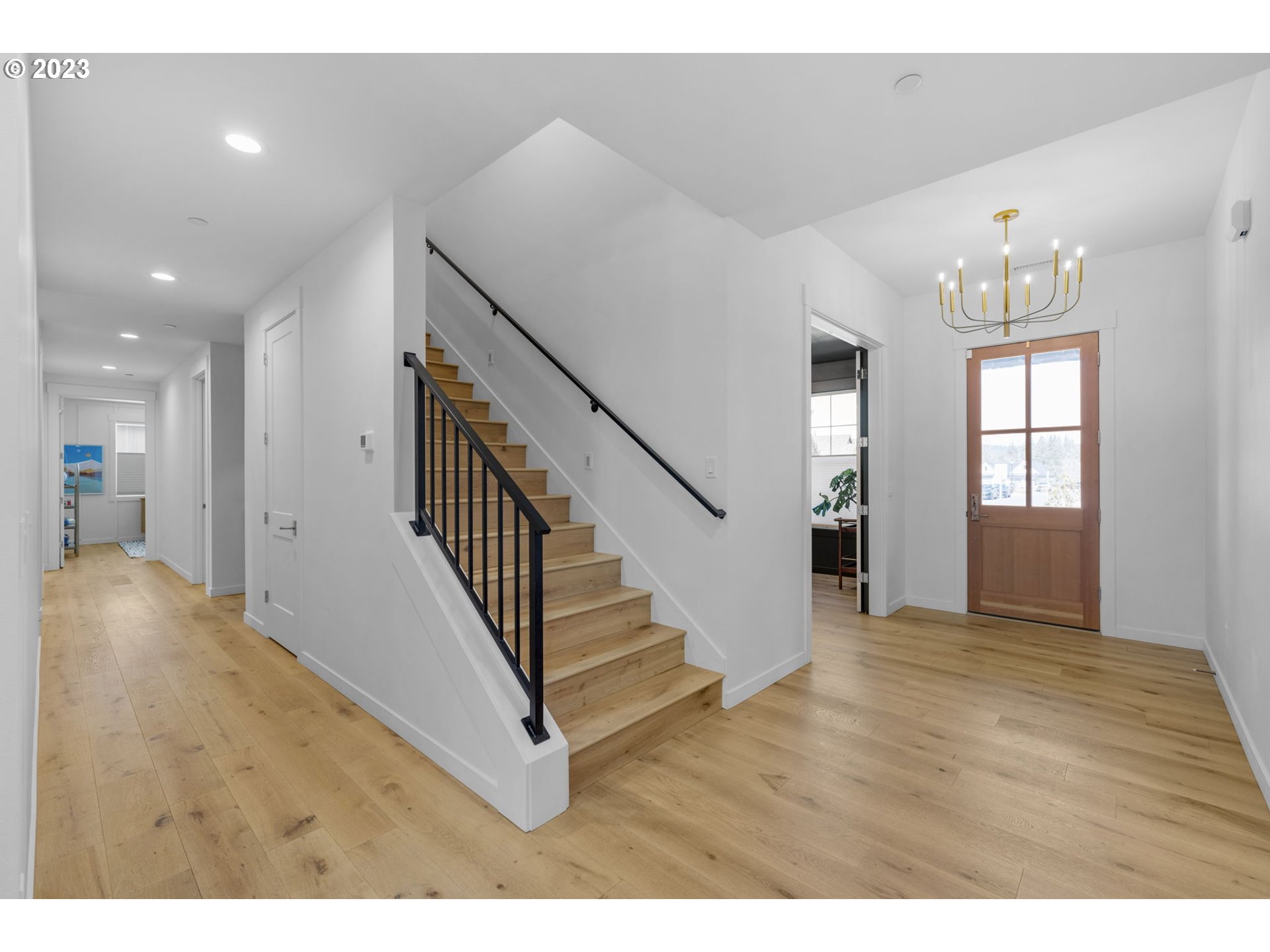 3410 Northwest McMaster Drive Camas, WA 98607 - Photo 4 of 43 a view of entryway and hall with wooden floor