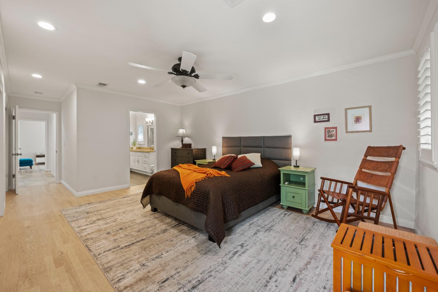 1325 Philomene Court Carmichael, CA 95608 - Photo 23 of 40 a bedroom with furniture and a wooden floor
