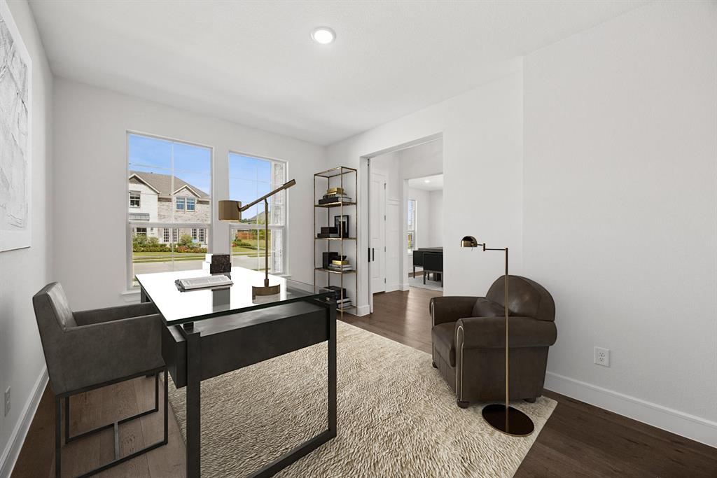 1317 Benjamin Trail Van Alstyne, TX 75495 - Photo 15 of 29 a dining room with furniture and wooden floor