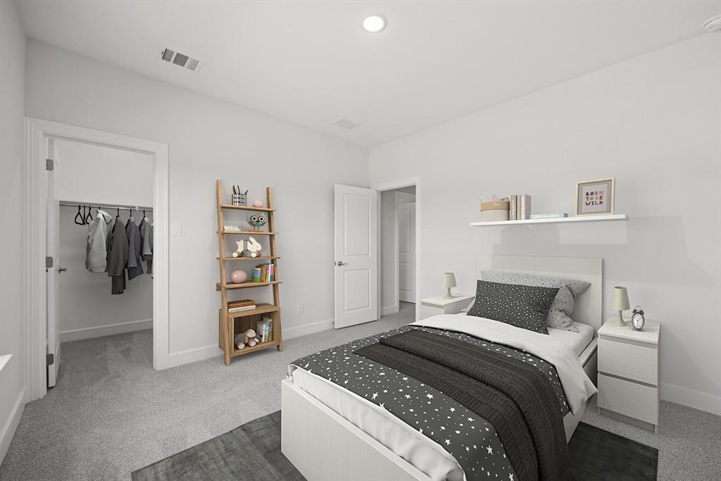 1317 Benjamin Trail Van Alstyne, TX 75495 - Photo 19 of 29 a bedroom with a bed and walk in closet