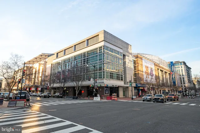 a front view of a building