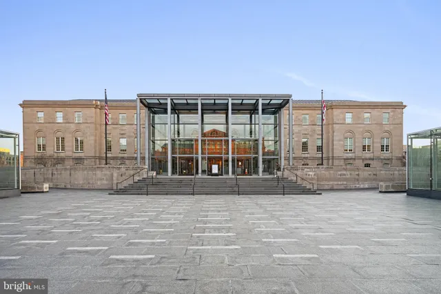 a view of a pathway both side of building