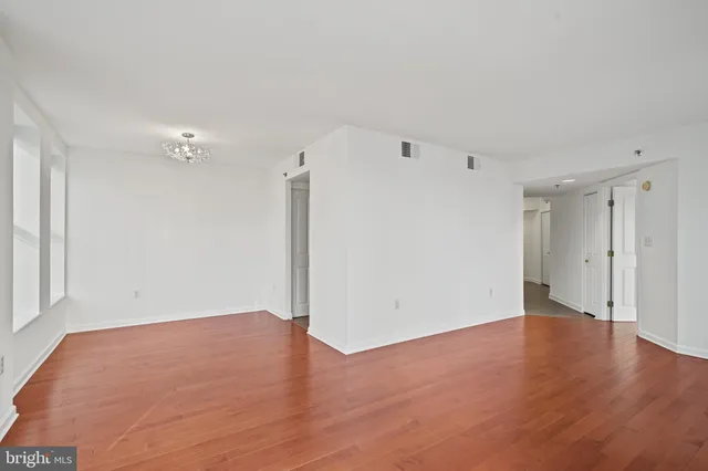 a view of an empty room