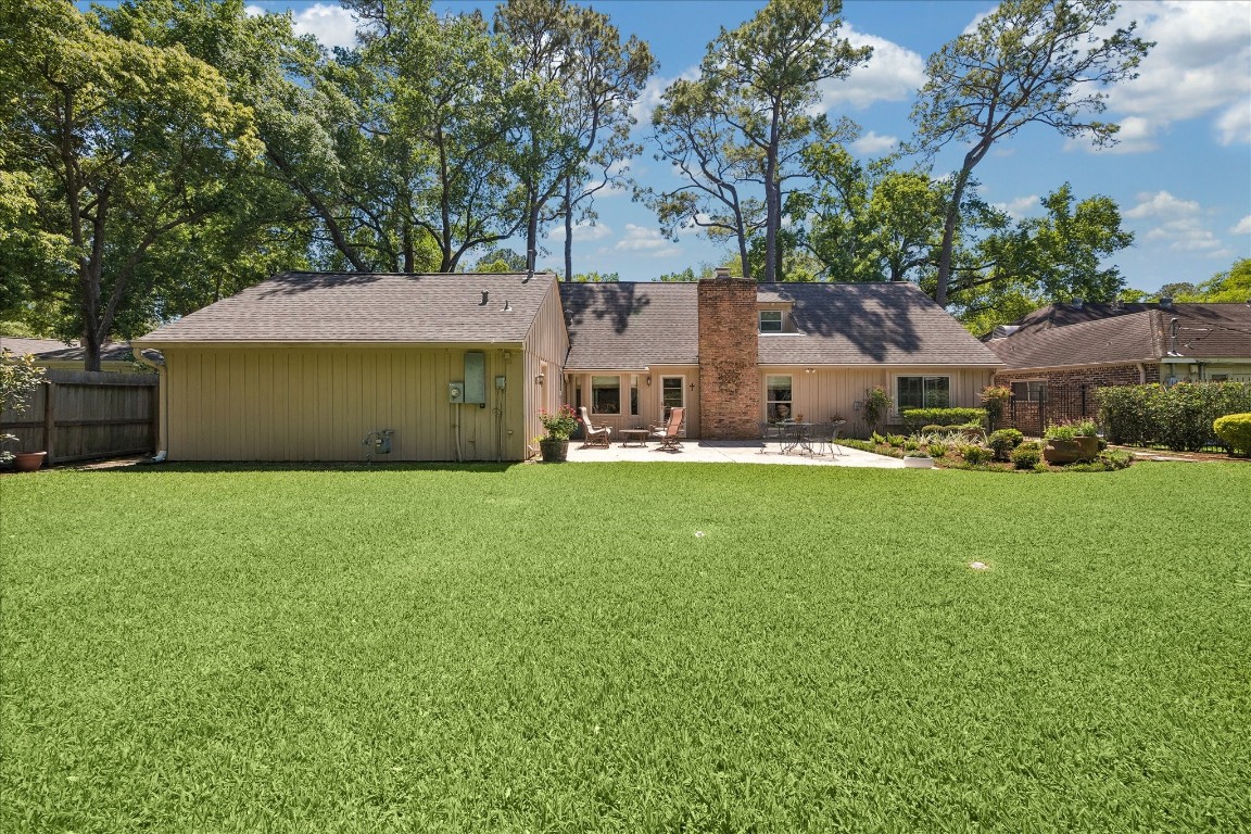 12206 Perthshire Road Houston, TX 77024 - Photo 29 of 30 Generous backyard space for putt putt golf and a swimming pool.