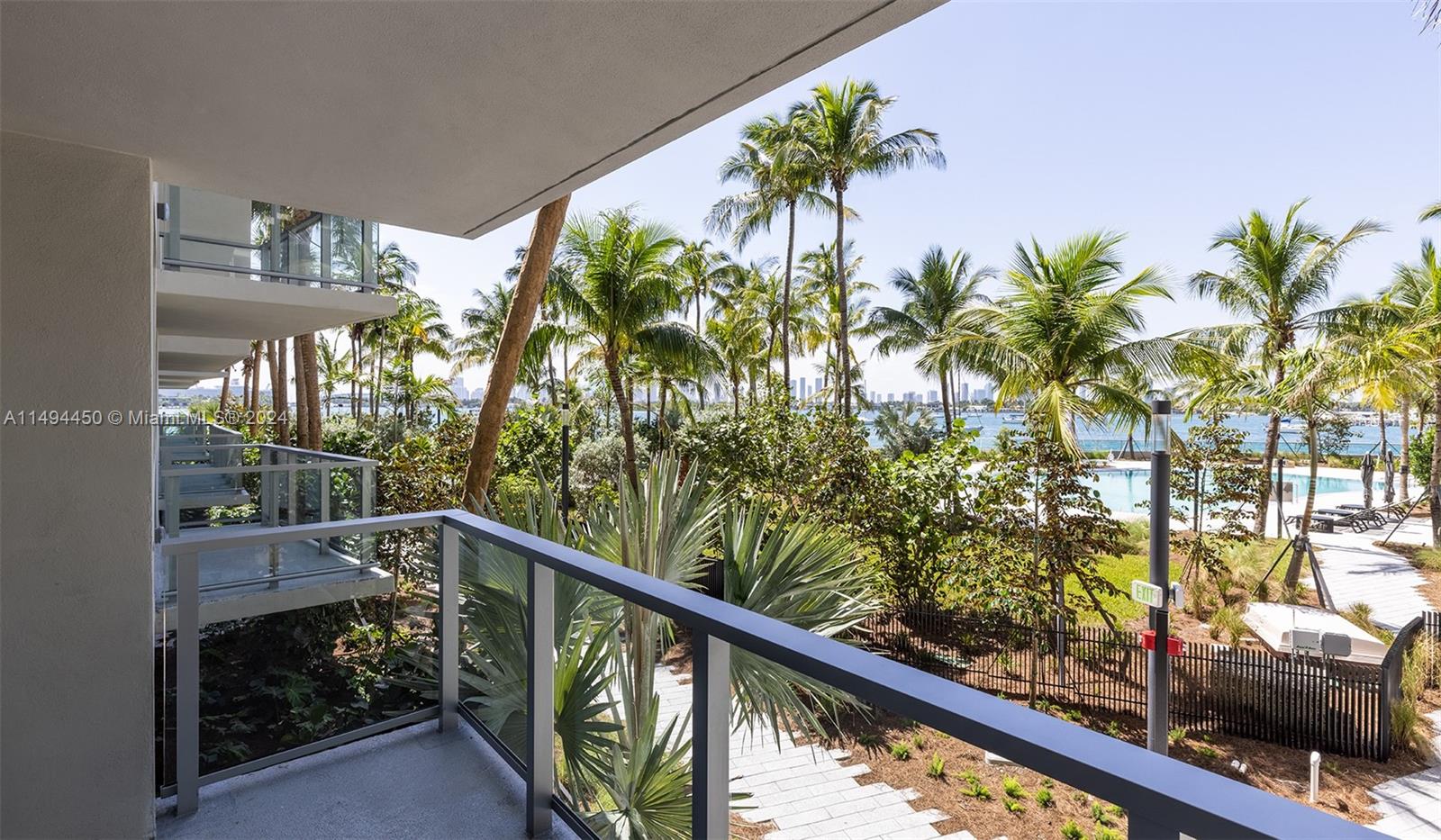 1500 Bay Road, Unit N0109 Miami Beach, FL 33139 - Photo 5 of 73 a view of balcony with potted plants