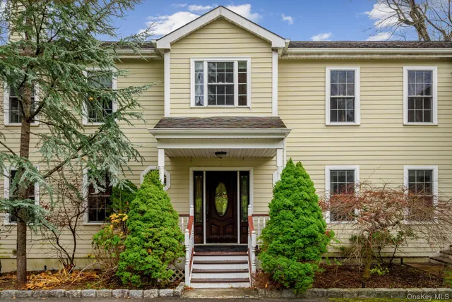 a front view of a house
