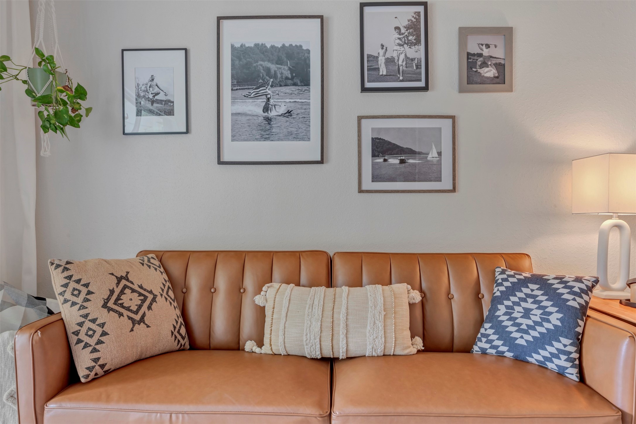 13151 Walden Road, Unit 142 Montgomery, TX 77356 - Photo 17 of 50 a blue couch sitting next to a white wall
