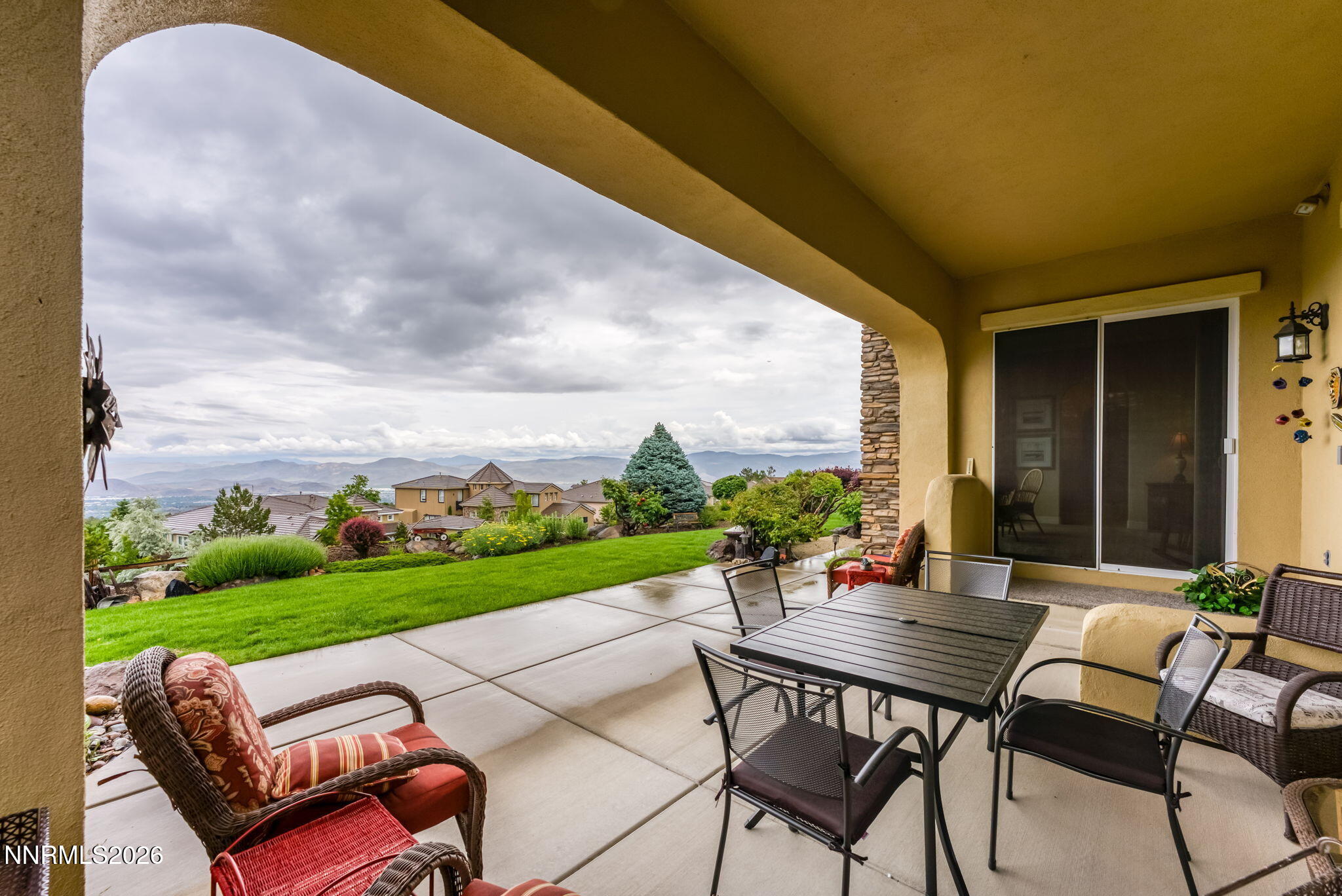 10170 Vía Como Reno, NV 89511 - Photo 43 of 85 a view of an outdoor sitting area with furniture and garden