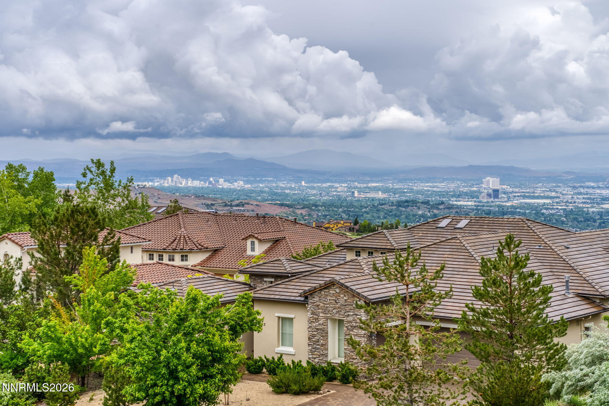 10170 Vía Como Reno, NV 89511 - Photo 46 of 85 an aerial view of a house with a garden