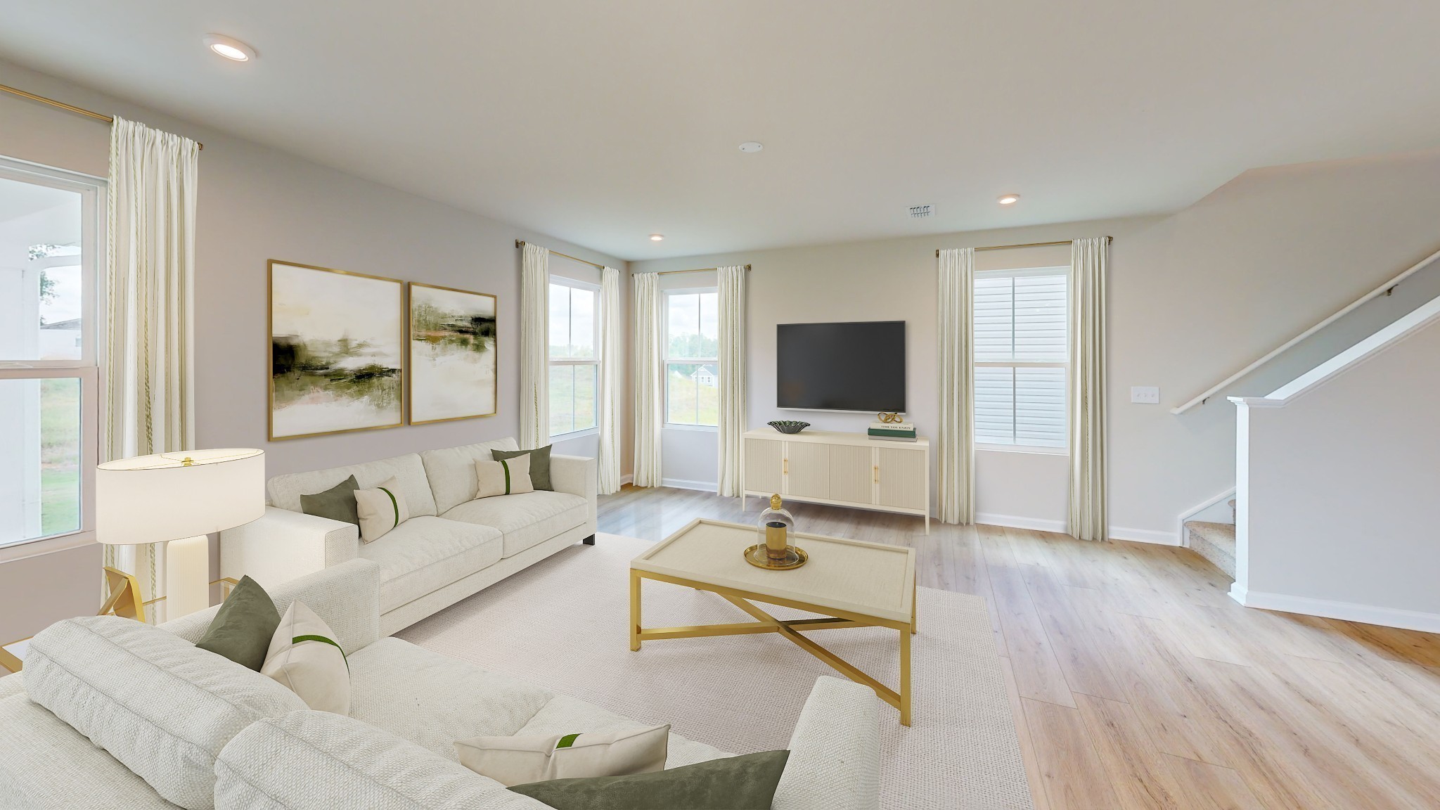 2275 Red Fox Ridge Madison, TN 37115 - Photo 6 of 15 a living room with furniture and a flat screen tv