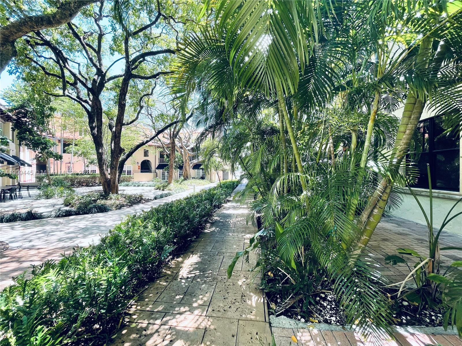888 Douglas Road, Unit 119 Coral Gables, FL 33134 - Photo 13 of 36 a view of a pathway with a yard